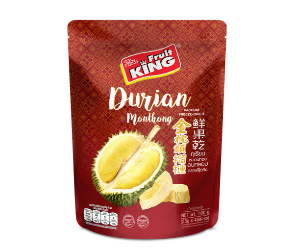 Freeze Dried Durian Monthong 100g. (Red) - Image 2