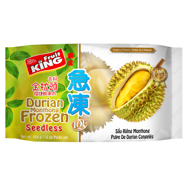 Frozen Durian Monthong 454g.( SEEDLESS )